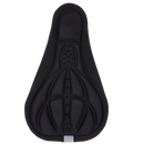 Almofada de selim de bicicleta com gel de silicone da Outtop, acolchoada e preta, para maior conforto no ciclismo.