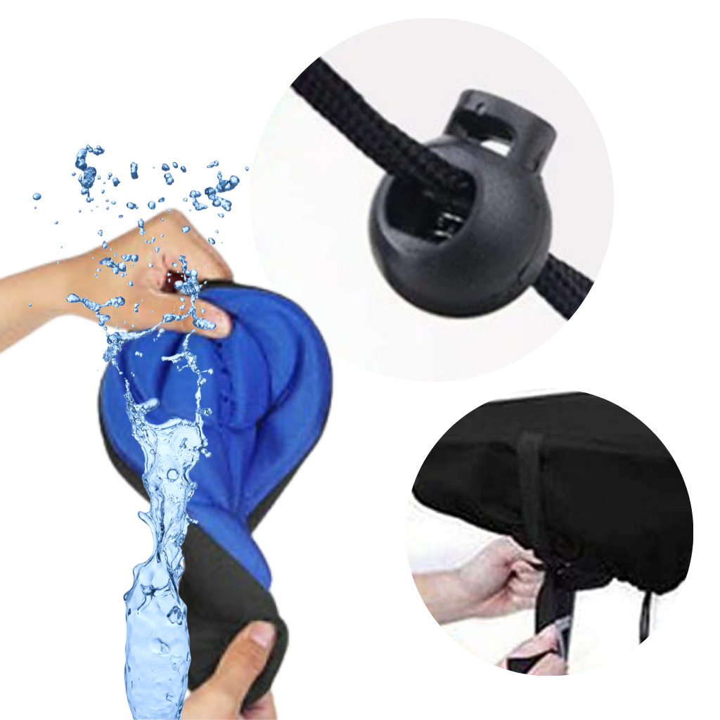Almofada de sela de bicicleta com gel de silicone da Outtop, confortável e fácil de limpar para ciclismo.