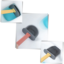 Escova de silicone para banheiro Dengmore, com design eficiente para limpeza de vasos sanitários.