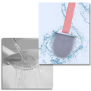 Escova de banheiro em silicone Dengmore, escova de toilette germicida com suporte para higiene e limpeza eficiente.