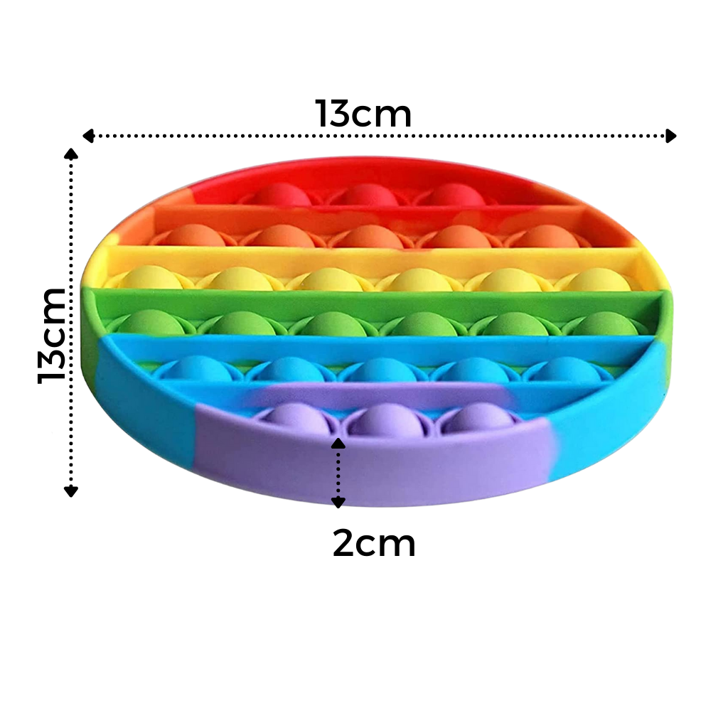 Brinquedo sensorial antiestresse com bolhas, jogo simples Dimple da marca Ibaste, para alívio do estresse e estímulo sensorial.