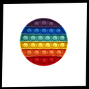 Brinquedo sensorial anti-estresse com bolhas, jogo simples Dimple da Ibaste para aliviar a ansiedade e promover relaxamento.