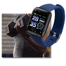 Relógio inteligente D13 com tela sensível ao toque e design à prova d'água, disponível em várias cores para roupas fitness e esportes.
