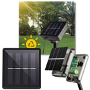Guirlanda luminosa solar da Onrp com luzes LED, ideal para decoração ao ar livre, alimentada por energia solar.