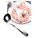 Colher de aço inoxidável para almôndegas, utensílio de cozinha Ranludas com revestimento antiaderente para facilitar o uso.