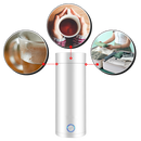 Chaleira portátil de aço inox de 400ml da Petmoko, eletrodoméstico de cozinha para aquecimento de água.