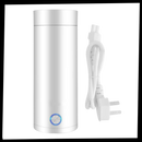 Chaleira elétrica portátil de aço inox de 400ml da Petmoko, ideal para aquecer água de forma prática e eficiente.