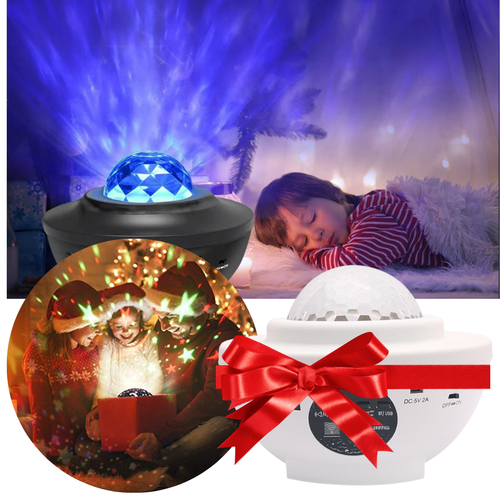 Projetor de céu estrelado Aetomce, lâmpada de ambiente com luzes de estrelas para adultos e crianças, ideal para decoração relaxante.