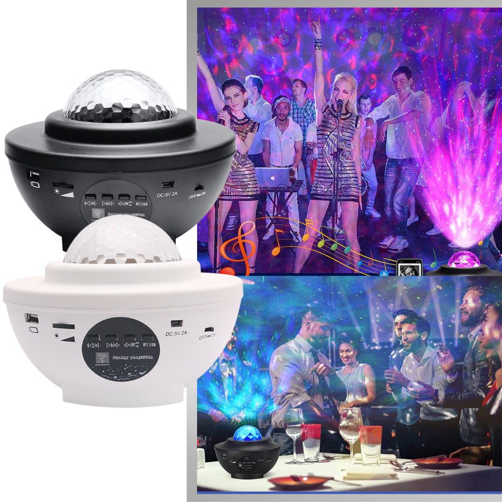 Projetor de céu estrelado Aetomce, lâmpada de ambiente com projeção de estrelas para decoração e eventos.