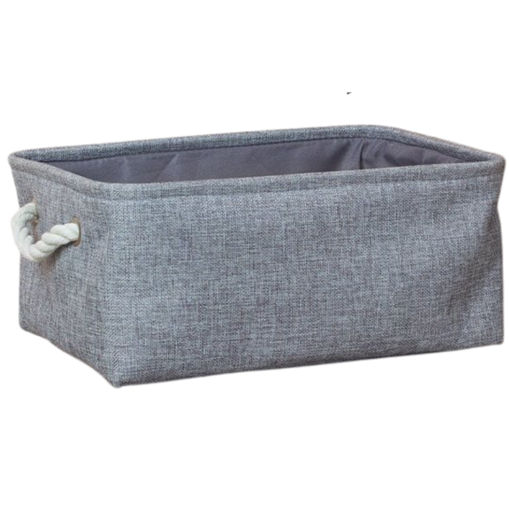 Cesto de roupa elegante Skylight com alças de corda cinza, design moderno e resistente para lavanderia e armazenamento de roupas