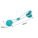 Bola com ventosa para cães, acessório de brinquedo para cães da marca Manfiter, com ventosa para fixar em superfícies.