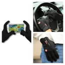 Gants térmicos unissex Sodial, feitos de material adaptável, com design que cobre as mãos para proteção contra o frio.