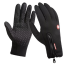 Luvas térmicas unissex da Sodial, de cor preta, feitas para proteger do frio com material quente e confortável.