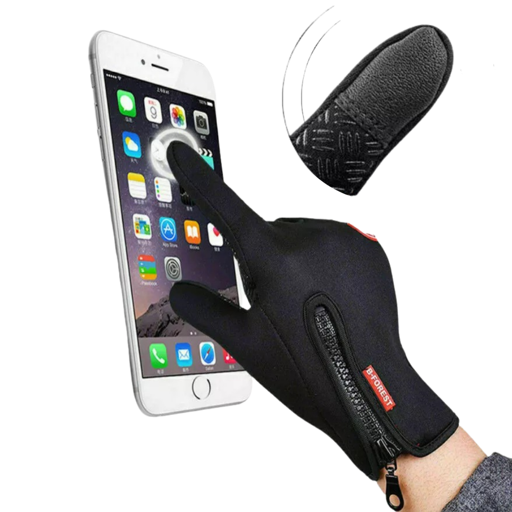 Gants térmicos unisex Sodial, com acabamento resistente ao frio e tecnologia touchscreen, para uso em clima frio.