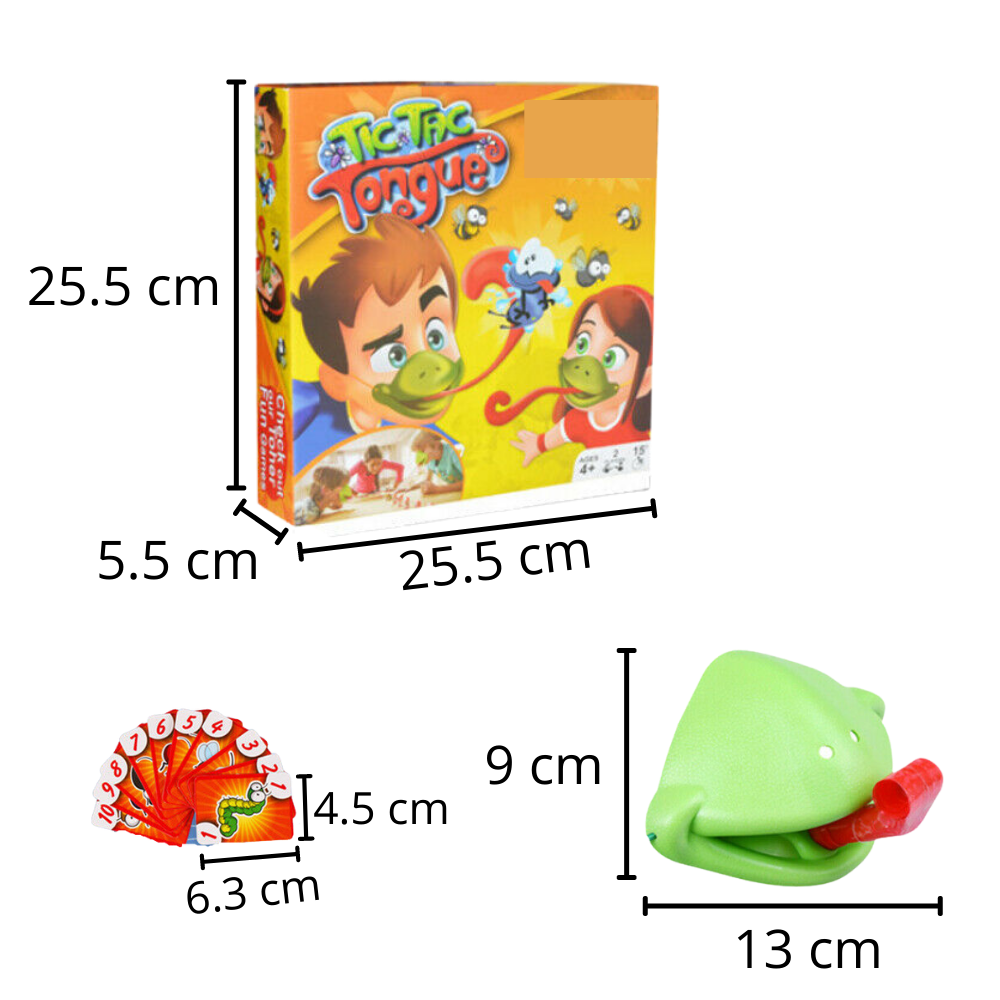Imagem do jogo de atividade Tic Tac Langue da marca Notime, com peças coloridas e superfície de jogo em dimensões variadas.