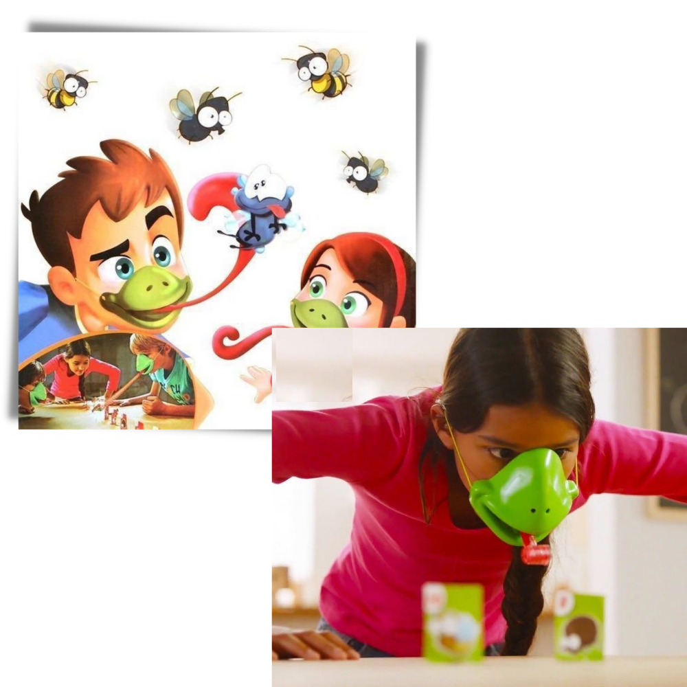 Jogo de Tic Tac Langue Notime, brinquedo de atividade com regras visíveis na imagem, ideal para diversão interativa.