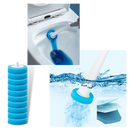 Conjunto de brosses de toilettes jetáveis Ostrifin com suporte, design moderno, para limpeza eficiente de banheiros.
