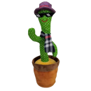 Brinquedo cactus falante da marca Oranga Inc, com formato de papagaio dançante, ideal para diversão infantil.