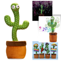 Cacto dançante da Eastjing, brinquedo falante com cores vibrantes e design divertido para crianças.