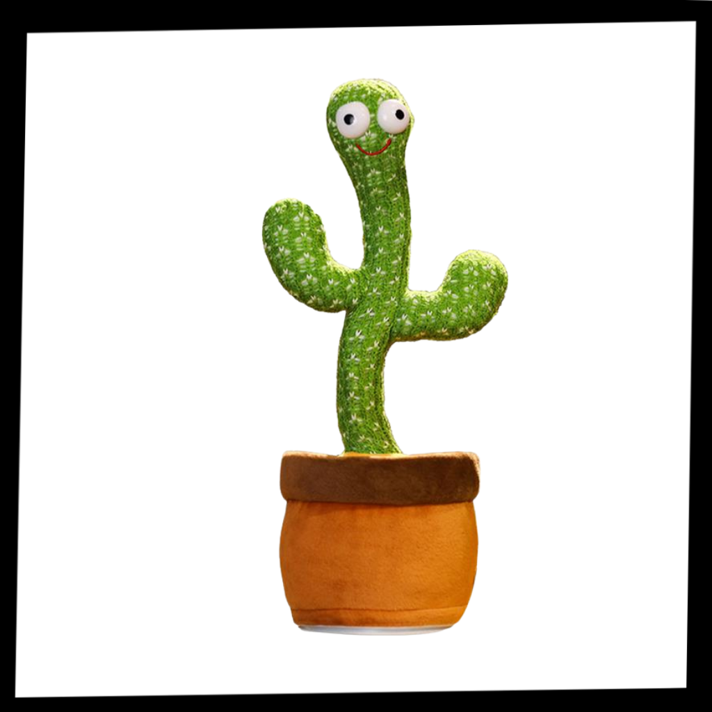 Cacto dançante da Eastjing, brinquedo interativo com design de cacto falando e cores vibrantes, ideal para crianças.