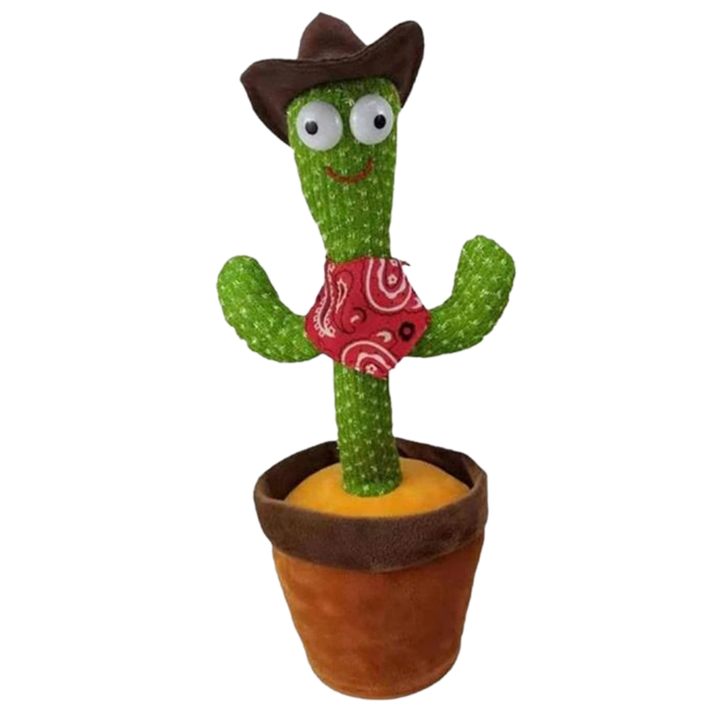 Cacto dançante Eastjing, brinquedo que fala, com design colorido e divertido, ideal para entretenimento infantil.