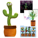 Cacto dançante da Eastjing, brinquedo falante com cores vibrantes e design divertido para crianças.