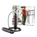 Corda de pular sem embaraços da Pakainn, com cabos de esferas, alças de espuma antiderrapantes para exercícios de cardio.