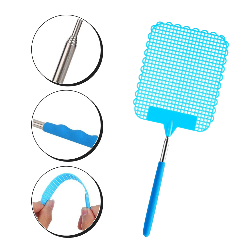 Tapete para insetos Eastjing, espátula telescópica de aço inoxidável para desinsetização, mão e resistente.
