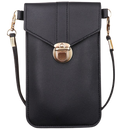 Bolsa transversal preta da Eastjing para telefone com tela sensível ao toque, feita de material resistente e prática para uso diário.