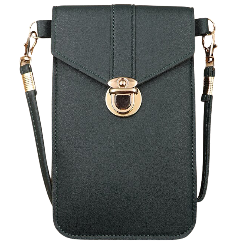 Bolsa transversal para celular com tela sensível ao toque da Eastjing, saco de mão verde, ideal para carregar telefone e itens essenciais.