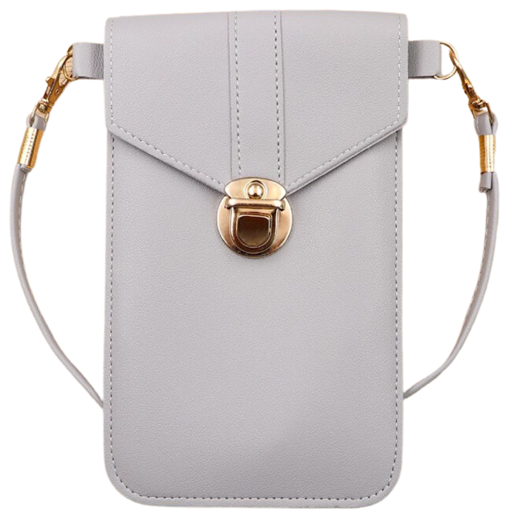 Bolsa transversal para telefone com tela sensível ao toque da Eastjing, em cinza claro, feita em material de Sacs à main.