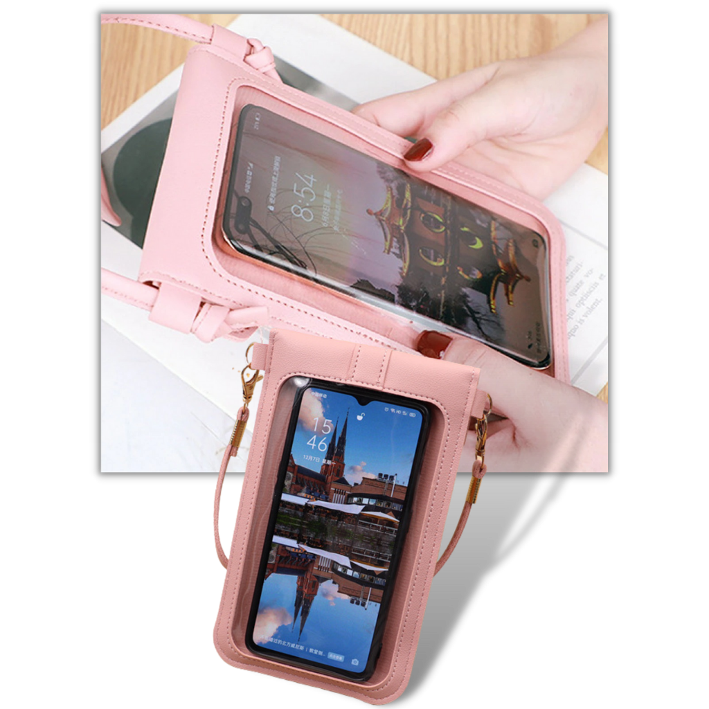 Bolsa transversal Eastjing para telefone com tela sensível ao toque, saco a tiracolo para celular e objetos pessoais.