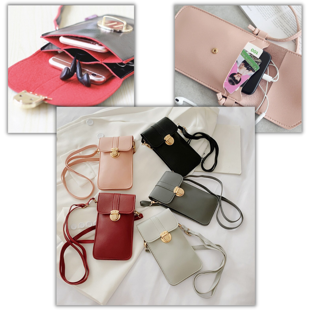 Bolsa transversal para telefone com tela sensível ao toque, sac à main da Eastjing em várias cores, com bolso compacto e prático