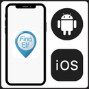 Dispositivo de rastreamento GPS Bluetooth para cães e gatos da marca Imountek, com aplicativo Android visível na imagem.