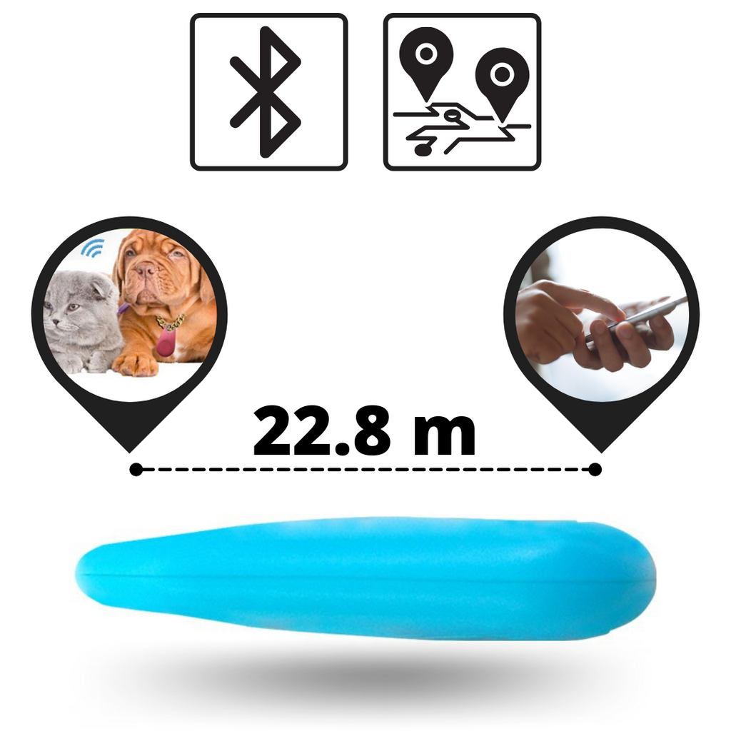 Dispositivo de rastreamento Bluetooth para cães e gatos, marca Imountek, com alcance de 23 metros, para localizar animais de estimação.