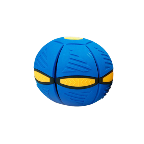 Balão mágico de OVNI da marca Namatu, brinquedo de atividade em formato de UFO azul com detalhes brilhantes.