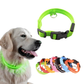 Colar luminoso para animais de estimação da Hqzy, recarregável por USB, com LED para segurança de cães e filhotes.