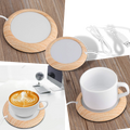 Aquecedor de xícaras elétrico USB em madeira, compacto e funcional para manter bebidas quentes, marca Supervalue.