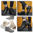 Tênis de couro suede Zizocwa, confortável, com design moderno e ajuste perfeito para uso diário.