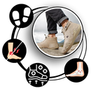 Tênis de couro suede ultra-confortáveis da Zizocwa, calçado tipo sapatilha com design elegante e suporte confortável.