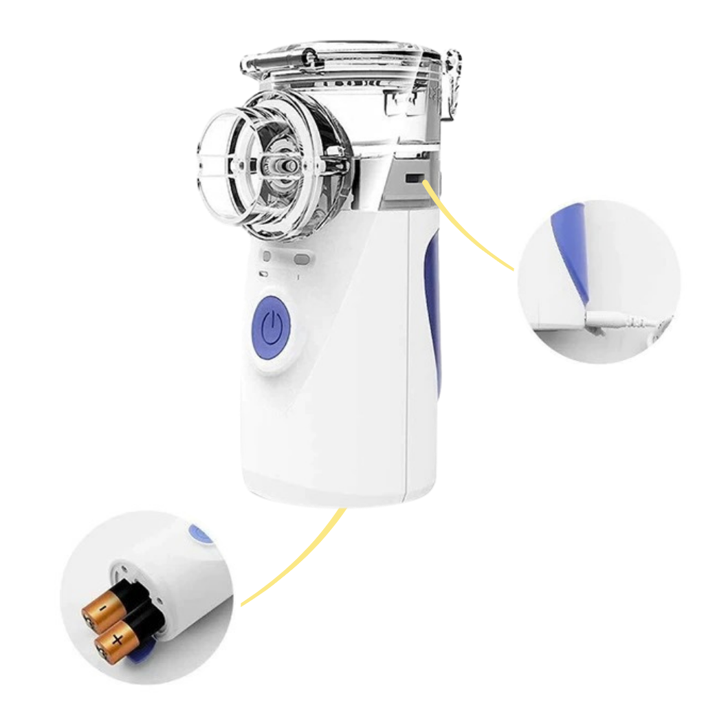 Nébulizador ultrassônico portátil Limicar para cuidados respiratórios, ideal para crianças e adultos com sistema de alimentação dual