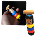 Brinquedo mágico de homem em madeira inquebrável da Eastjing, feito com materiais de alta qualidade, para brincadeiras seguras e duradouras.