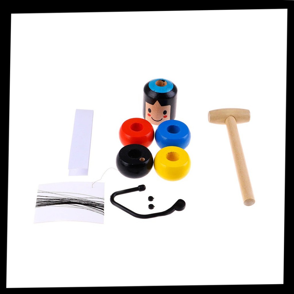 Brinquedo mágico de madeira para homens da Eastjing, brinquedo resistente e inquebrável, com embalagem visível na imagem