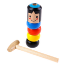 Boneco de madeira mágico da Eastjing, brinquedo infantil resistente e inquebrável, ideal para diversão segura e duradoura.