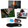 Palmilhas unissex de gel da Frcolor para corrida, com suporte confortável para o cuidado dos pés em calçados esportivos.