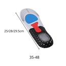 Palmilhas unissex de gel para corrida da Frcolor, que oferecem conforto e suporte para calçados esportivos.