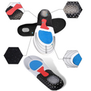 Palmilhas unissex de gel para tênis de corrida, feitas com materiais duráveis, oferecem conforto e suporte para os pés.