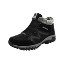 Bottes de hiver en cuir noir de la marque Byte Legend, chaussures chaudes et élégantes pour la saison froide.