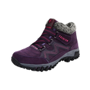 Bottes de hiver en cuir de la marque Byte Legend, couleur violette, chaussures isolantes pour temps froid.