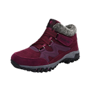 Bottes de hiver en cuir rouge Byte Legend, chaussures chaudes et élégantes avec semelle robuste, parfaites pour le froid.